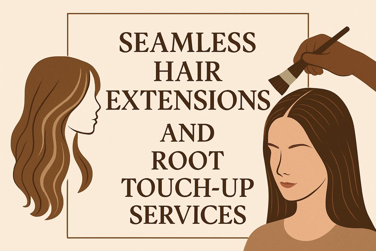 Seamless Hair Extensions and Root Touch-Up Services